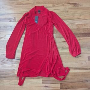Red Wrap Dress
